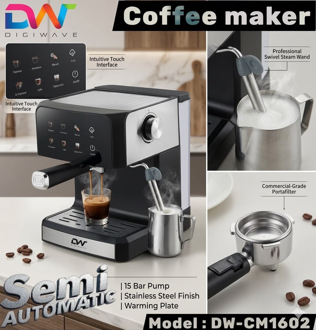 Digiwave Semi automatic coffee machine — 1