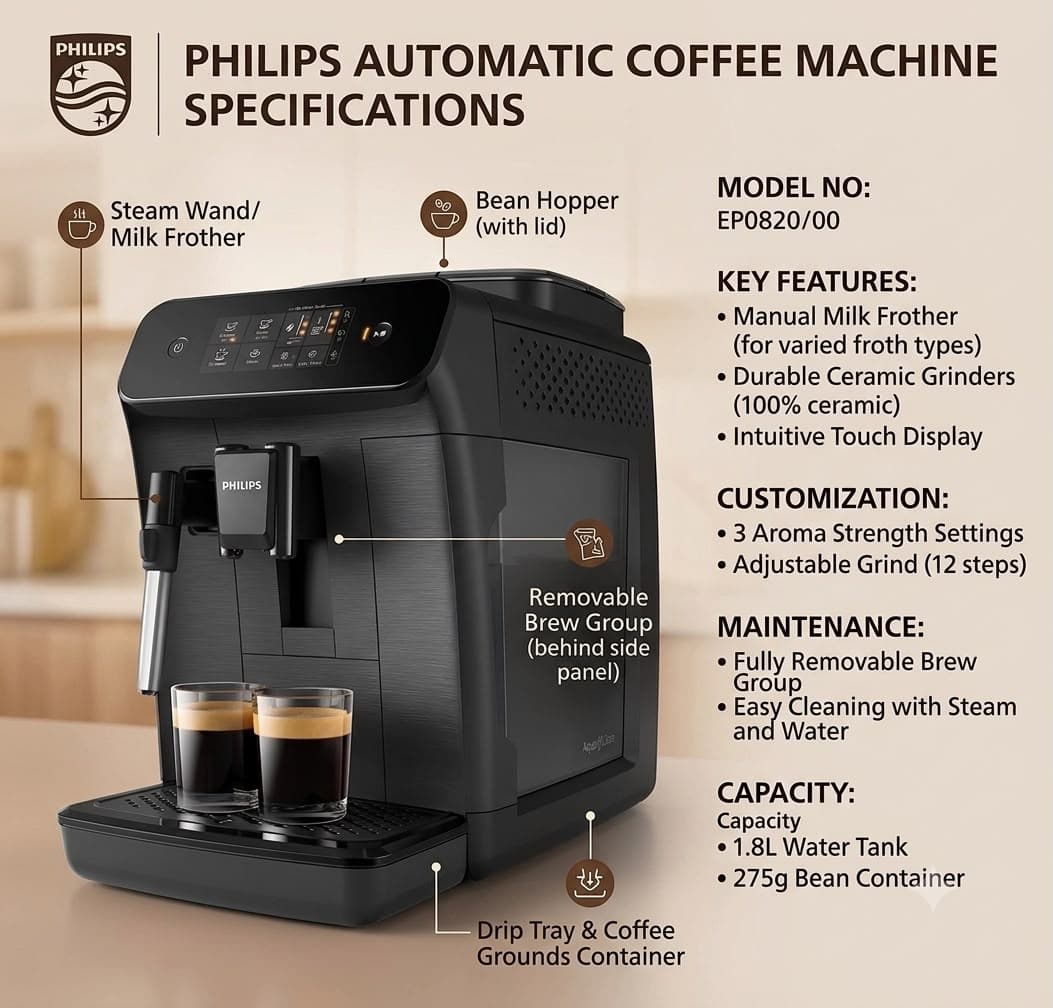 PHILIPS AUTOMATIC COFFEE MACHINE