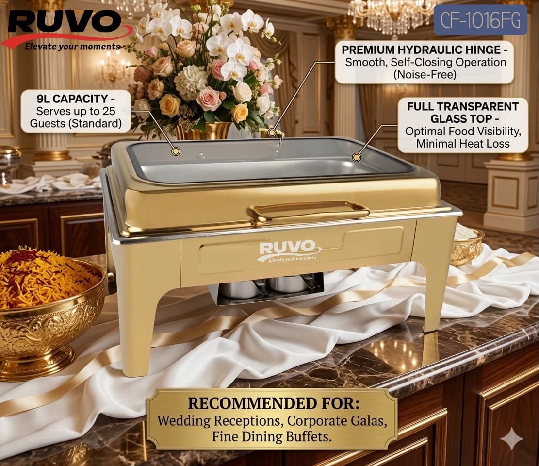 RUVO HYDRAULIC CHAFFING DISH 9L — 1