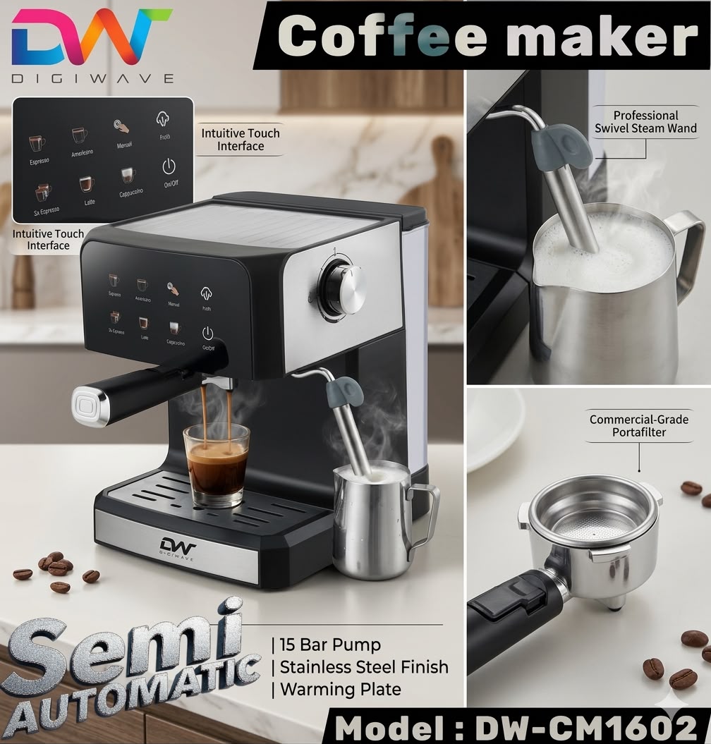 Digiwave Semi automatic coffee machine