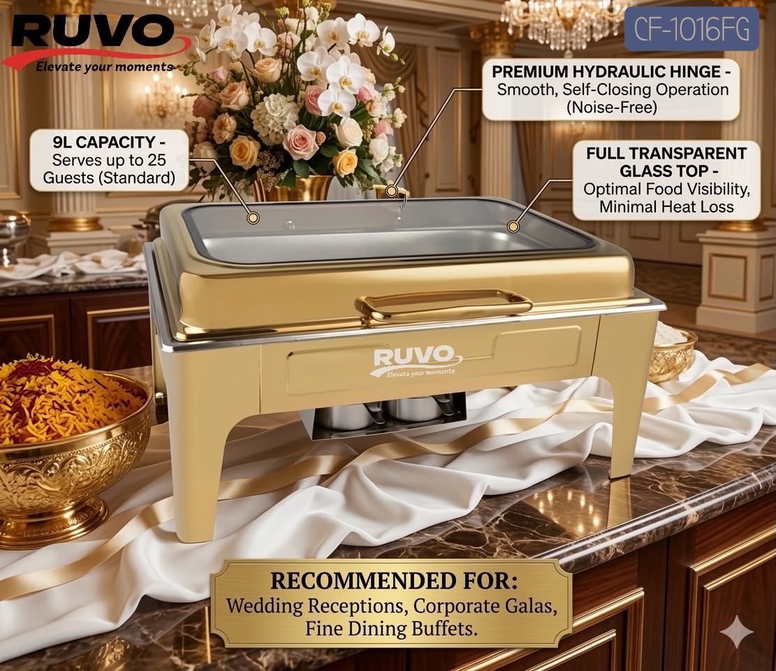 RUVO HYDRAULIC CHAFFING DISH 9L