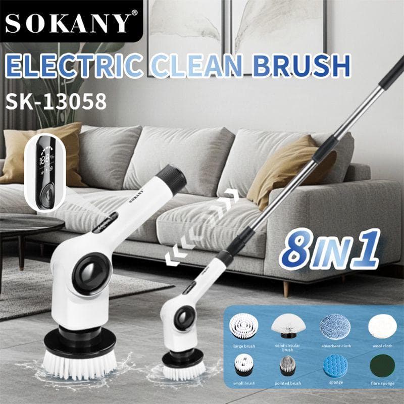 Sokany Electric Cleaning Brush 8 in 1 — 1